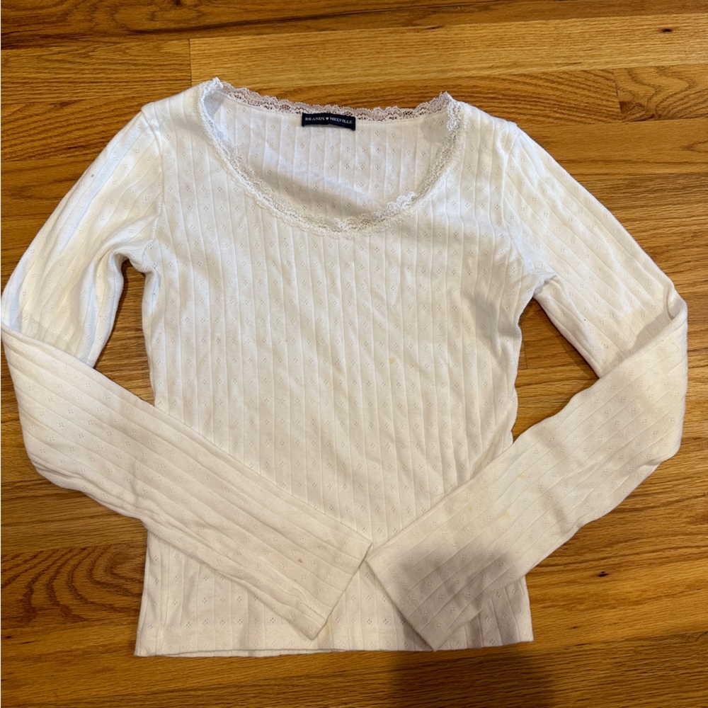 Brandy Melville White Long Sleeve